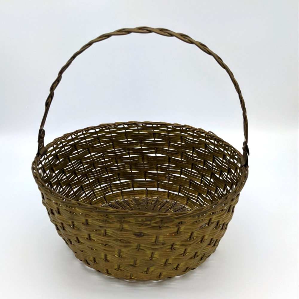 Vintage Gatco Solid Brass Basket